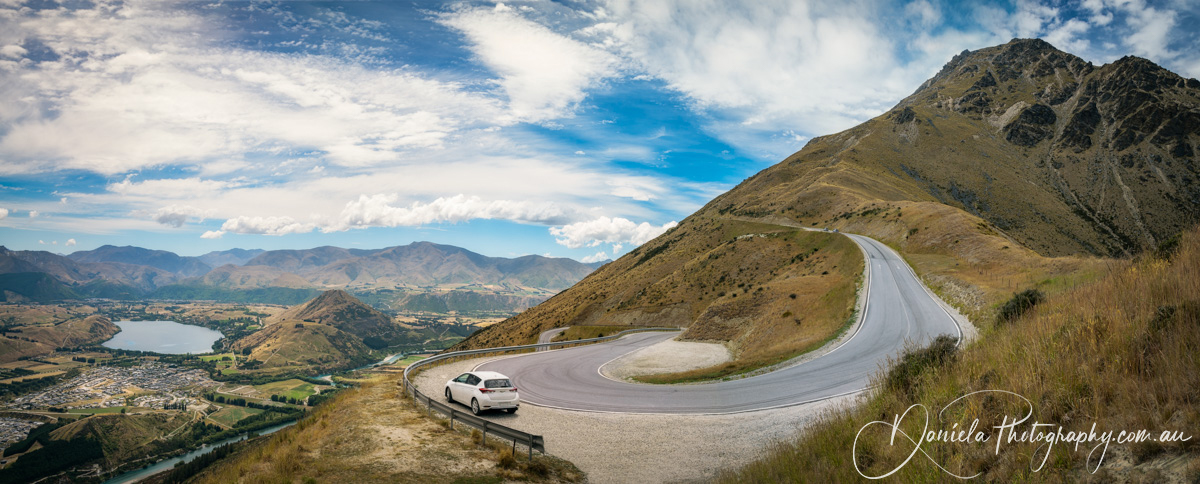 Winding road from Queenstown to The Remarkable Ski Area